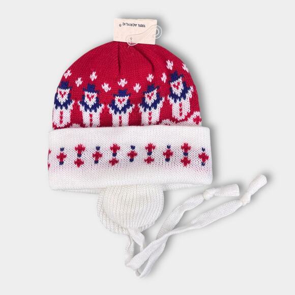 Vintage Knit Snowman Hat NWT - Picture 1 of 10